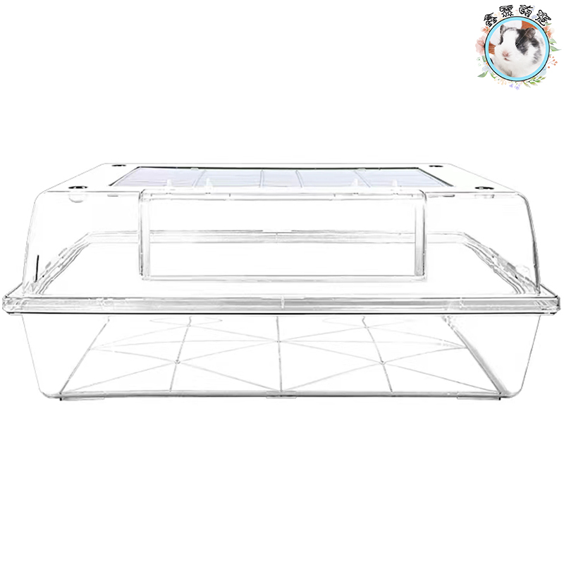 70全透明仓鼠笼子亚克力花枝鼠超大水晶别墅用品基础金丝熊景观笼