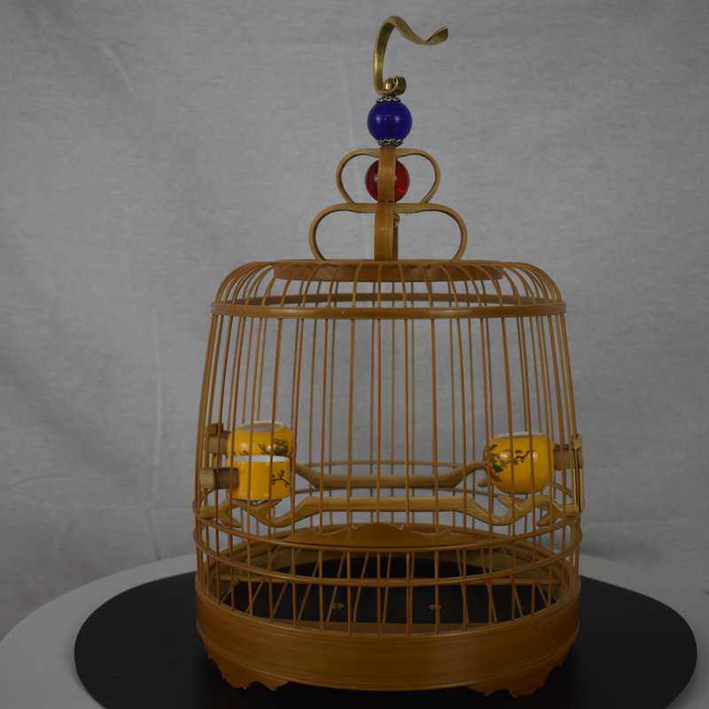 鸟笼竹制手工川笼绣眼笼 柳莺红子笼 老竹高档瓜皮笼棉布笼衣包邮