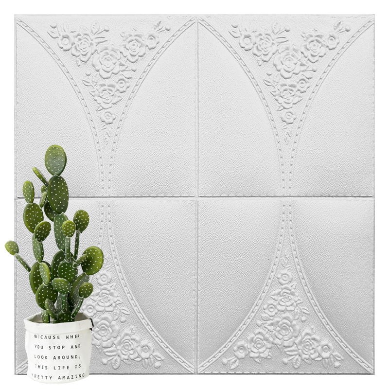 自粘3d立体壁贴沙发电视背景墙装饰床头皮雕软包防撞防潮泡沫壁纸