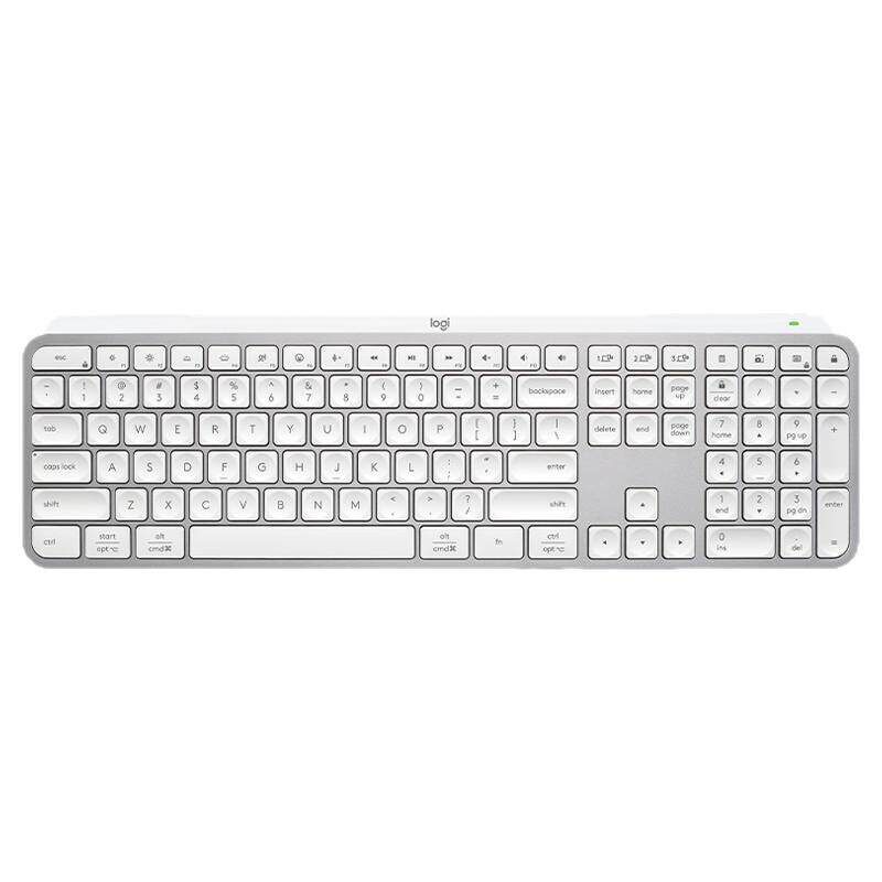 罗技MX Keys S For Mac无线蓝牙办公键盘笔记本台式电脑可充电
