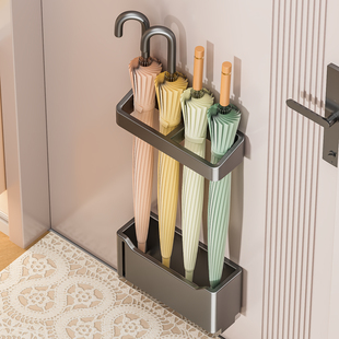 入户门门后磁吸雨伞收纳架防盗门口上壁挂式雨伞架收纳置物架神器