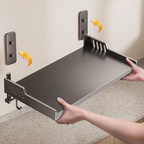 加粗加厚【可放微波炉】壁挂架