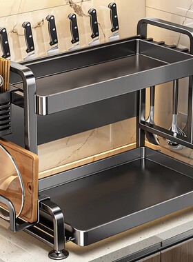 厨房调料品置物架台面调料架子多功能油盐酱醋瓶罐收纳置物架