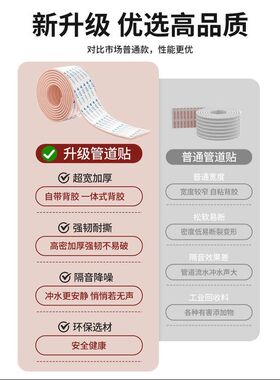 空调管装饰管道水管防撞海绵保护套加厚防撞条跳跳床栏杆防磕碰头