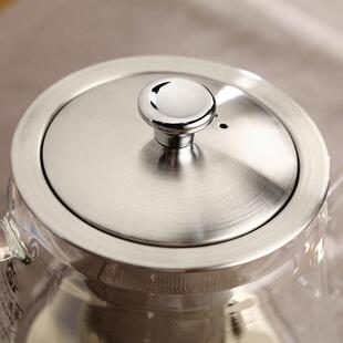 孟瀚玻璃茶壶电磁炉烧水壶家用小型不锈钢过滤泡茶壶办公室煮茶壶