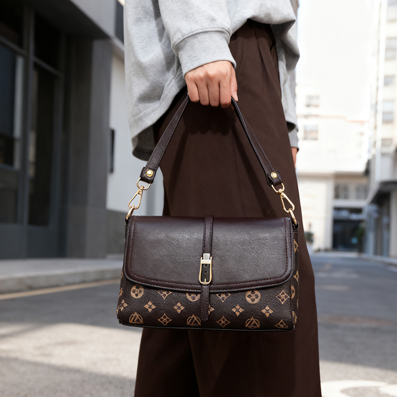 轻奢老花手拿包女2025新款