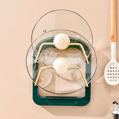 极速锅盖架壁挂式免打孔厨房置物架多功能收纳神器菜板放置架砧板