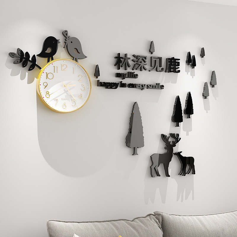 网红艺术挂钟挂墙表客厅时钟创意钟表现代简约家用时尚背景墙装饰