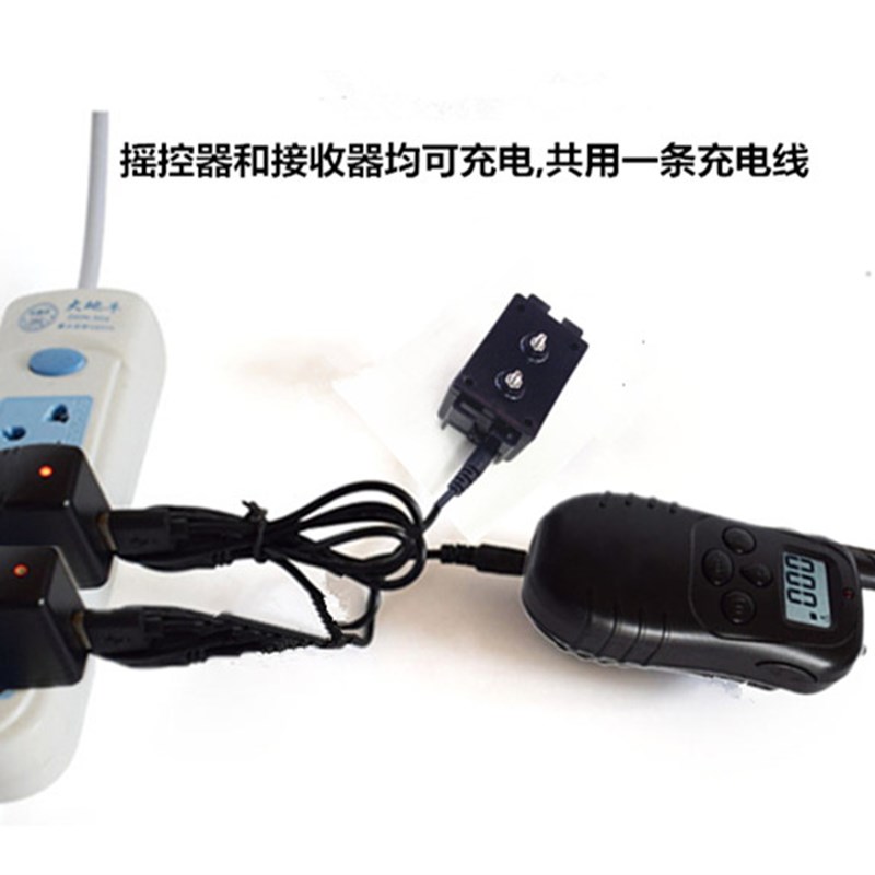 蓝屏遥控300米训狗器防狗叫泰迪中小狗止吠器电击项圈充电训练器