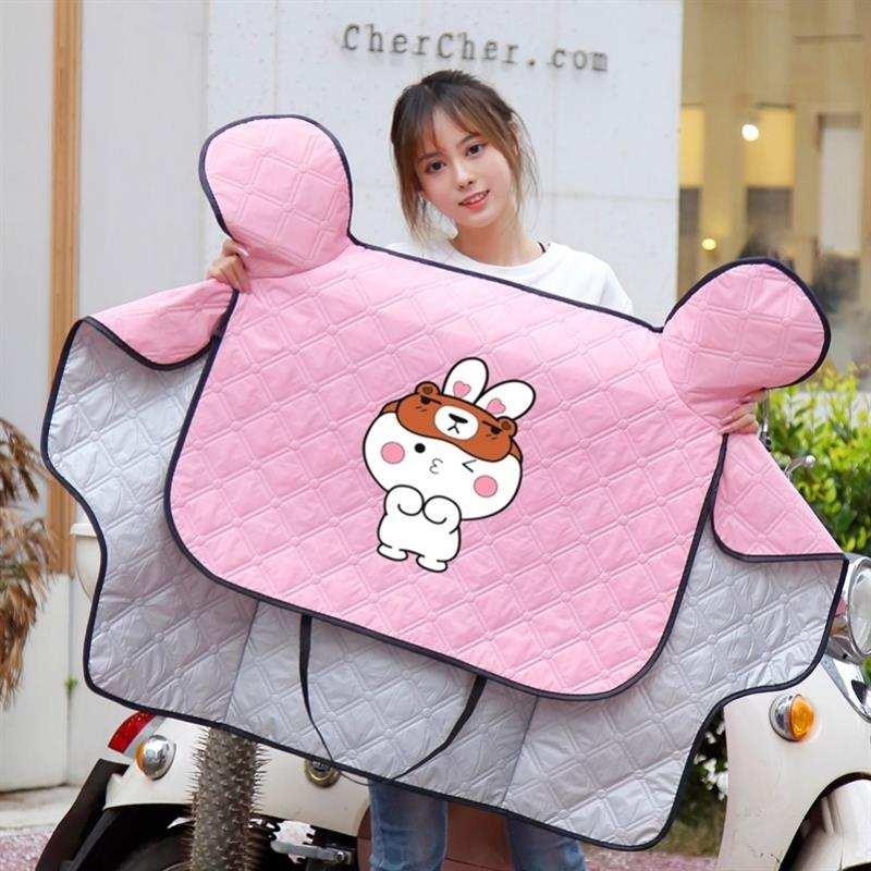 夏季小型电动车防晒挡风被防水薄款迷你折叠代驾滑板自行车遮阳罩