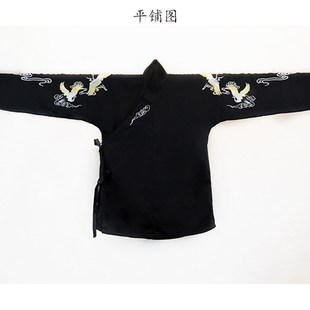 汉服男装古风侠客帅气刺绣交领男女黑红交领全套酷飒侠汉服非古装