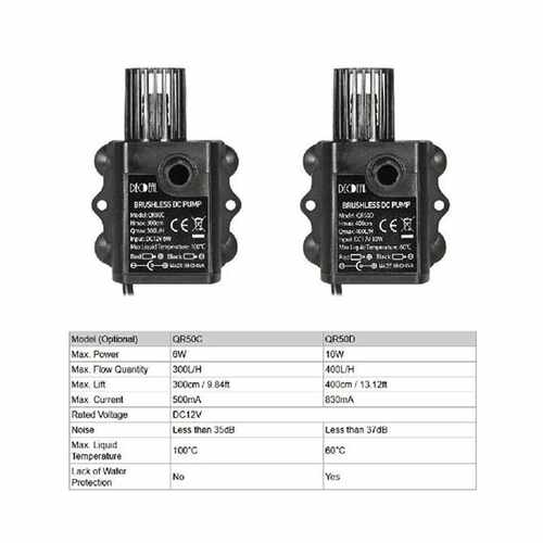 极速USB DC 12V 5-10W Ultra-Quiet Submersible Water Fountain