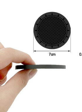 2PCS Car Cup Holder Coaster Soft Rubber Pad Set Car Coaster