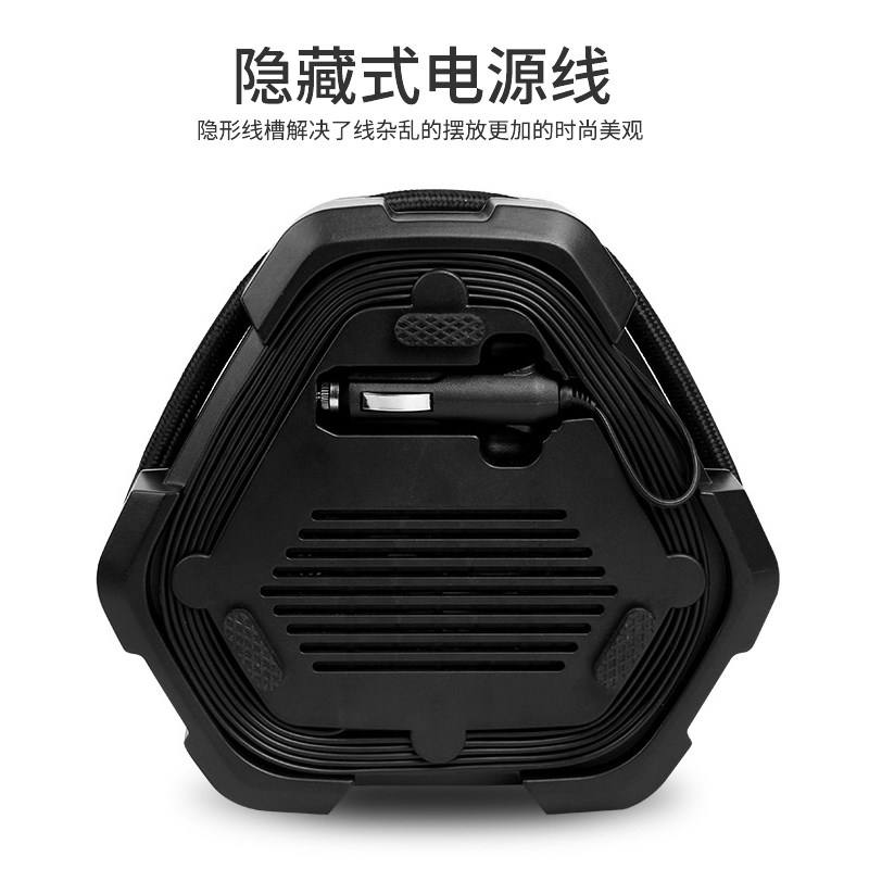 。车载充气泵汽车轮胎多功能12v可携式迷你型车用加气打气筒小轿