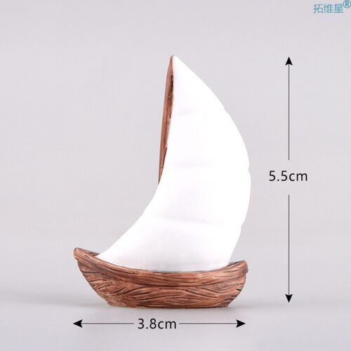 极速1 PCs Beach Ocean Series Decorations Cute Sailing Yachts
