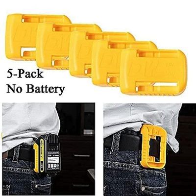 5 Packs Battery Holder Dock Mounts For Dewalt 20V 60V