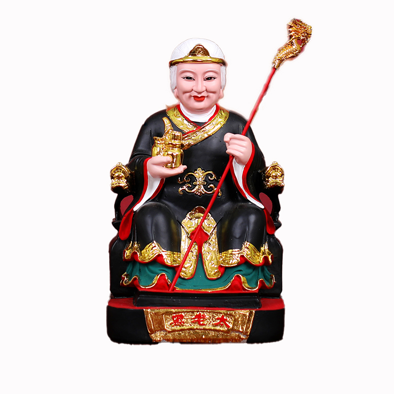 九仙阁黑老太供奉神像店铺家用客厅摆件新款树脂铁刹山佛像黑妈妈