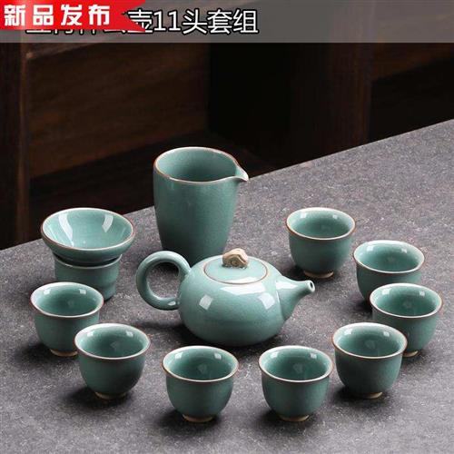 泡茶家用办公室会客功夫盖a碗茶壶茶杯整套羊脂玉白瓷简约茶具套
