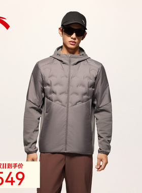 安踏男子轻薄羽绒服2026年新款梭织连帽外套运动上衣152645607