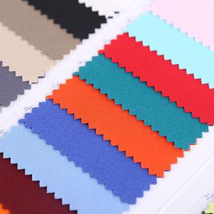 新款直销全棉帆布面料10安素色61色全工艺春夏蓝粉色地摊布服装箱