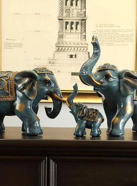 新款直销简约欧式大象摆件客厅电视柜玄关酒柜家居饰品结婚乔迁新