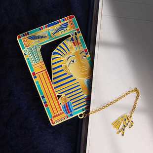 新款直销复古埃及文创礼品金属书签黄铜教师节礼物故宫文创纪念品