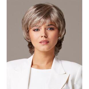 新款直销亚马逊速卖通外贸假发货源欧美女士金发短发反翘短直发微