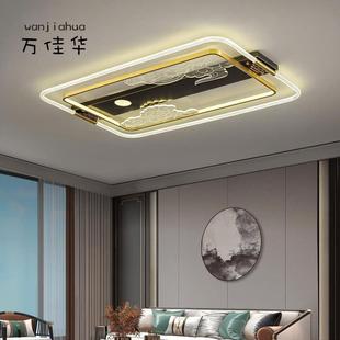 新款 直销新中式 吸顶灯全铜现代客厅家用大气卧室LED灯具2023新款