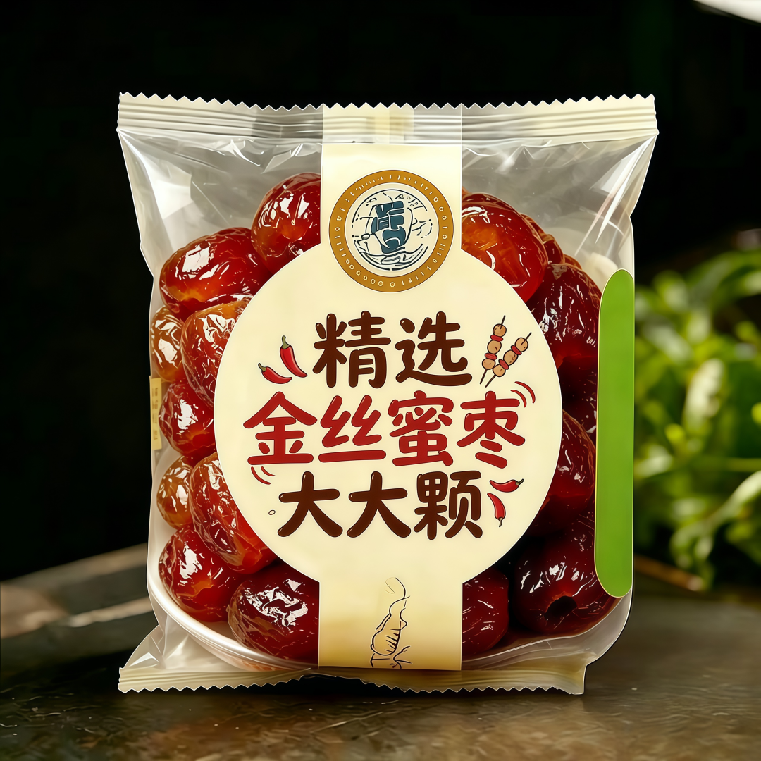 农科院特级无核湿蜜枣特大金丝密枣煮粥煲汤包粽子干枣官方旗舰店