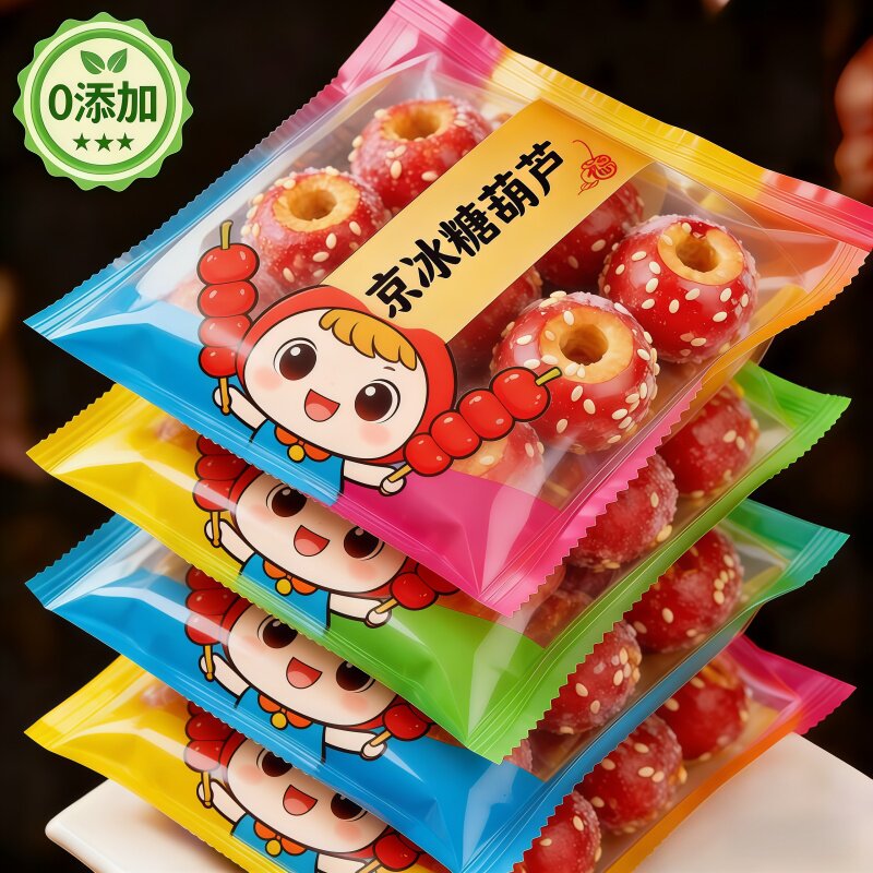 央妈推荐老北京冰糖葫芦冻干山楂空心整颗无核解馋小零食休闲小吃