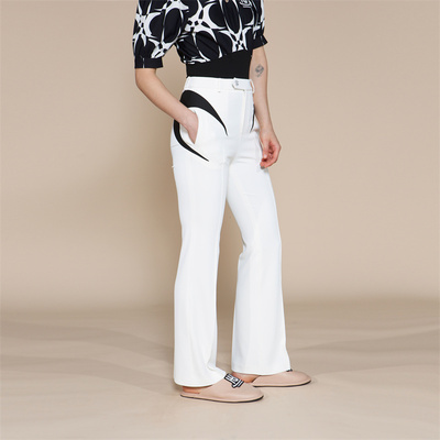 HUMANUNIFORM尤尼馥指定合作店铺 皮质弯刀镶嵌高尔夫球裤