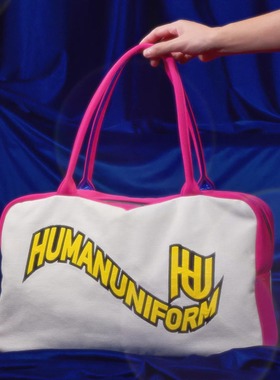 HUMANUNIFORM 徽标刺绣中号旅行包 Embroidered Logo Duffle Bag