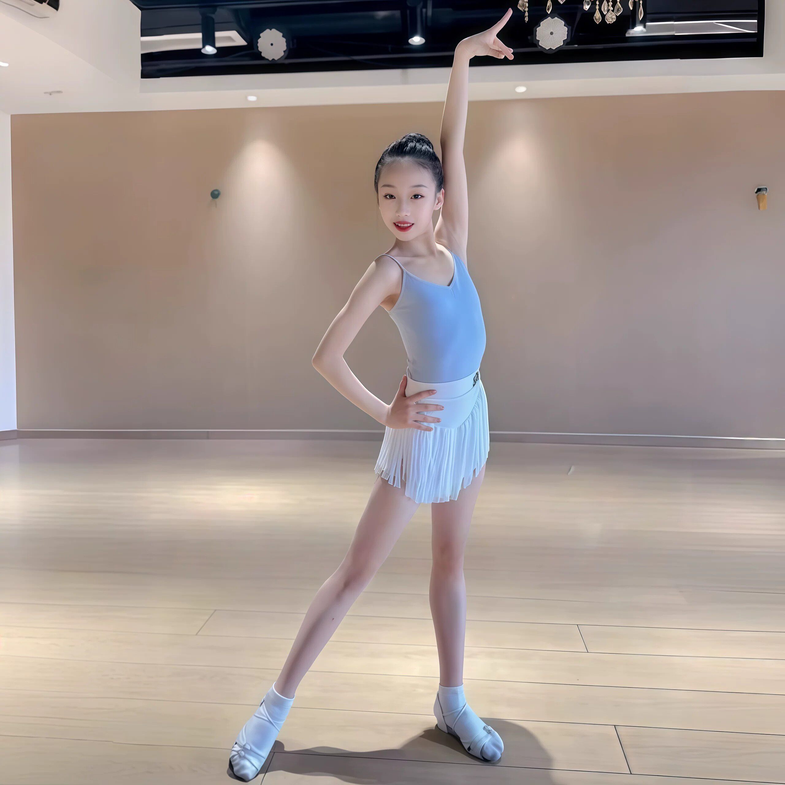 拉丁舞服2026夏季新款日常练功服女童吊带上衣流苏裙套装拉丁舞服