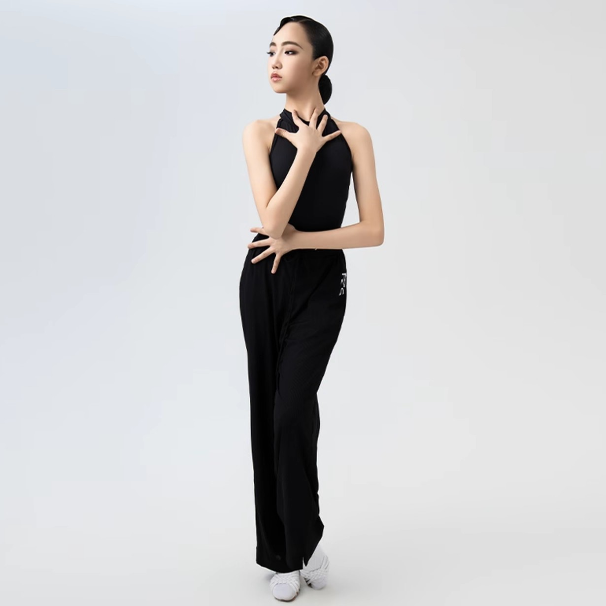 2025新款女童拉丁舞修身裤子套装