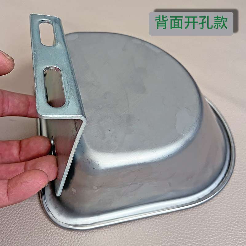不锈钢猪用饮水碗兽用半圆水盆猪水位器饮水槽猪饮水器养猪设备