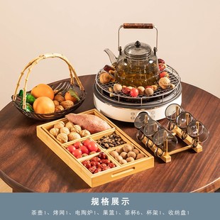 插电煮茶炉电陶V炉全套煮茶器 TD61围炉煮茶家用室内烤茶电炉套装