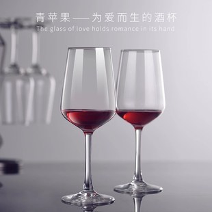 欧式 红酒杯套装 家用6只葡萄酒醒酒器大号水晶P玻璃高脚杯创意酒具