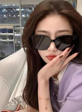 网红同款黑色大框墨镜男时尚潮流太阳镜女百搭防紫外线遮阳墨镜