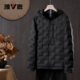 雅鹿男士 内胆休闲户外轻薄黑羽绒服外套 美式 短款 轻薄防寒保暖时尚
