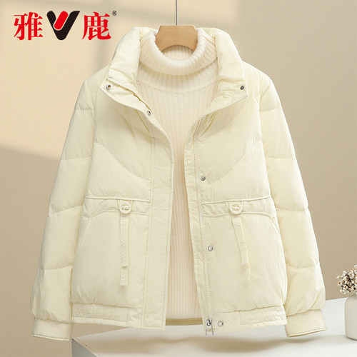 雅鹿时尚百搭保暖加厚羽绒服