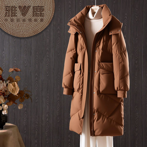 雅鹿女士加厚保暖羽绒服