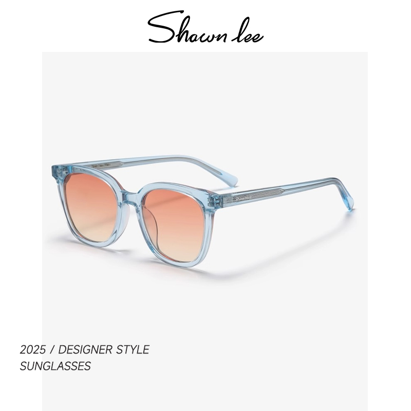 Shawnlee街拍潮人日落色墨镜