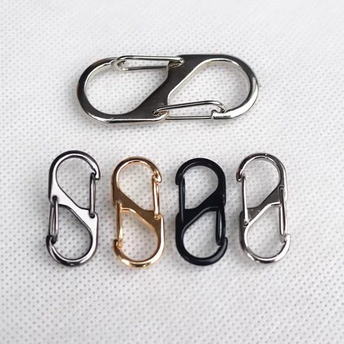 双头钥匙扣户外露营登山扣背包挂扣彩色快挂扣挂件随身双向快挂钩