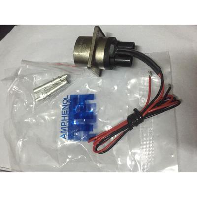 进口材料AMPHENOL安费诺连接器PL082X-61-4 红黑线 原包 全新