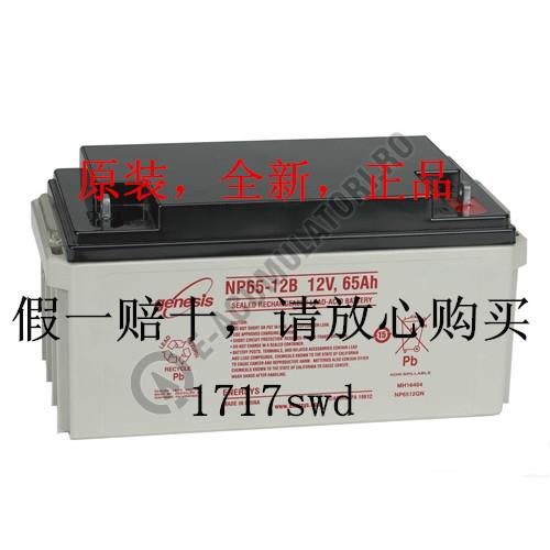 正品genesis NP65-12 NP65-12B NP65-12R 12V65AH UPS电源蓄电池