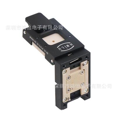 定制QFN48-0.35 5x5合金翻盖测试座频率9Ghz厂家定制老化座烧录