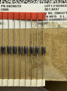 SB260肖特基整流二极管2A 60V SB260/23原装进口威士GS E3 54 73