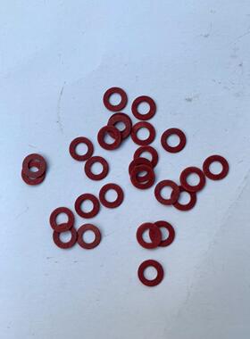 绝缘垫片 圆型垫圈红色介钱 全新 现货如图片 现货请直拍