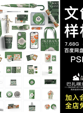 毕设作品企业公司文创VI效果展示PSD样机海报手机壳提案设计素材