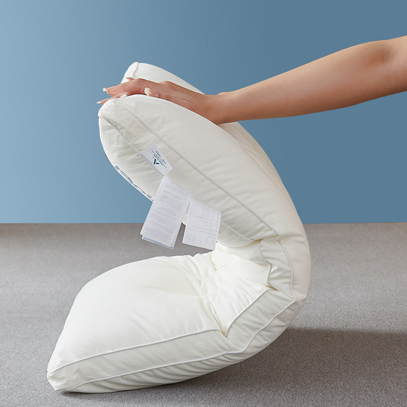 全棉枕头枕芯家用一对拍2套装助睡眠护颈椎男低超柔整头学生宿舍